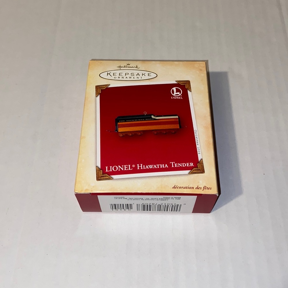 Hallmark Keepsake Christmas Ornament Lionel Train Hiawatha Tender